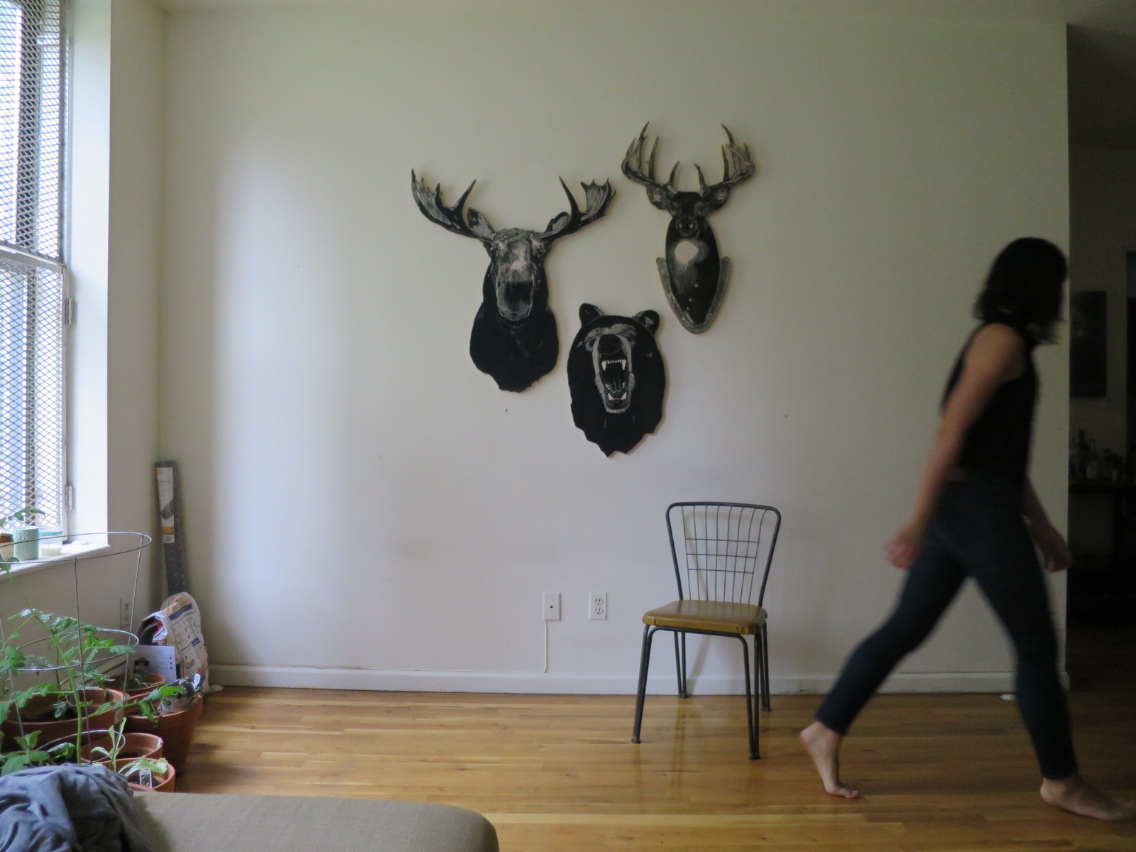 Animal Heads by Nic Annette Miller