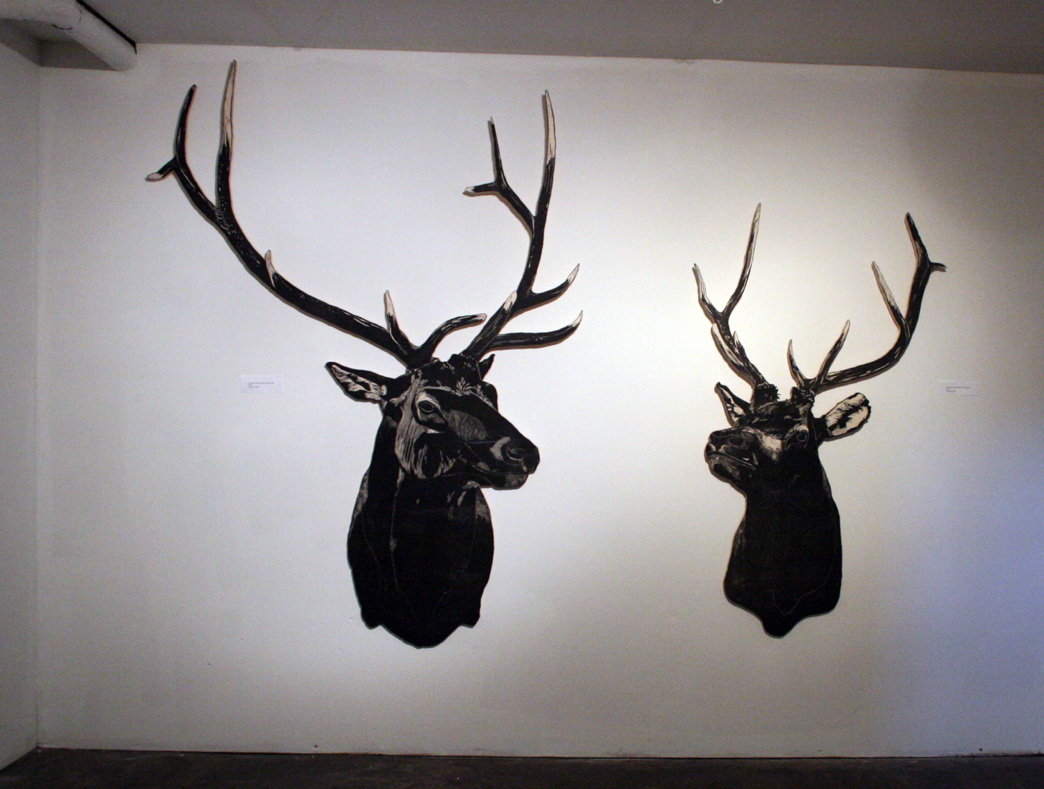Mike’s Elk Heads by Nic Annette Miller